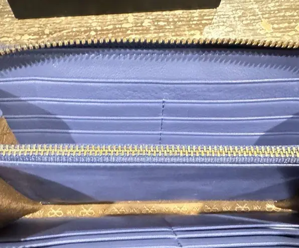 Anya Hindmarch FAITHFUL LARGE Round Long Wallet BLUEBELL