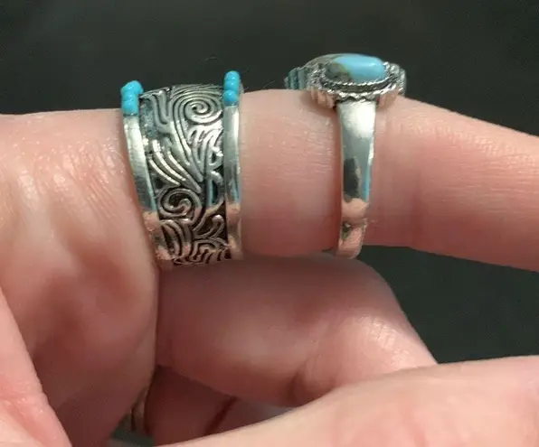 Only BUNDLE  turquoise western rings