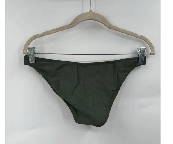 J. Crew Heritage 1989 High Leg Bikini Bottom Women M Green NEW Beach Coastal Size M