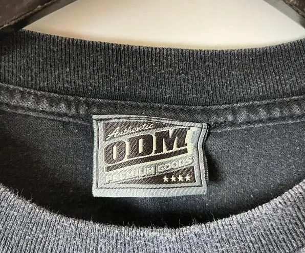 ODM Lion Graphic Tee T Shirt Vintage Y2K Large L Black Graphic Size XL