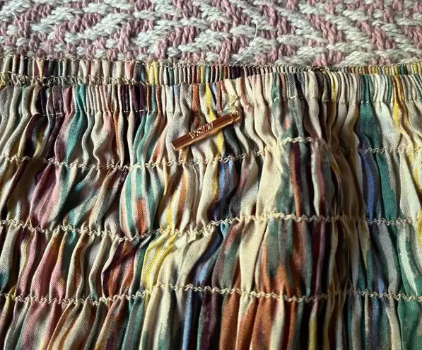 MISA Los Angeles blurred ikat bandeau top NEW