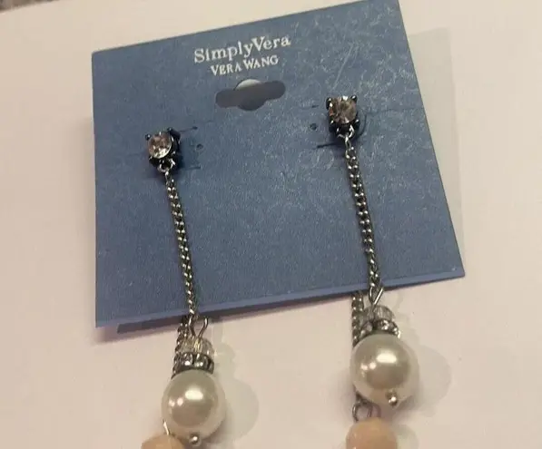 Simply Vera - Vera Wang $14.00 MSRP NWT Earrings Pierced Beaded Dangle