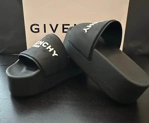 Givenchy Black Platform Sandals