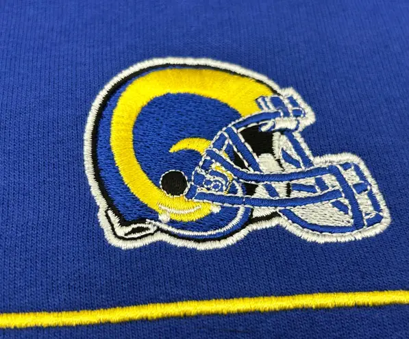 Antigua Los Angeles LA Rams NFL Football Blue Pullover Hoodie Sweatshirt Adult M