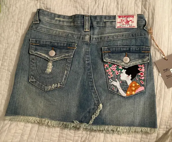 True Religion Denim Mini Skirt