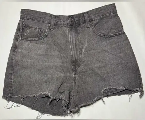 Uniqlo  Denim 100% Cotton Womens Cut Off Shorts Size 27 Black Western Goth