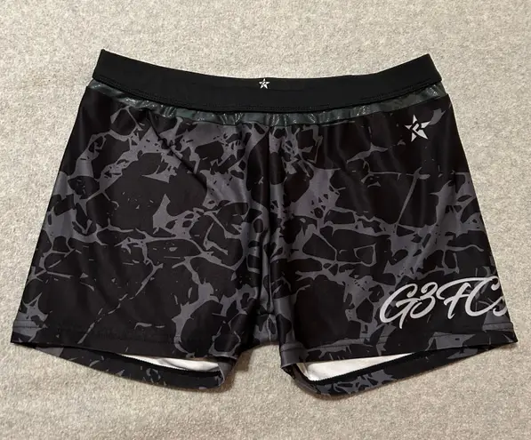 Rebel Athletics Cheer Athletics Shorts by Rebel Athletic Size Adult Small Grey Black G3FCA2A