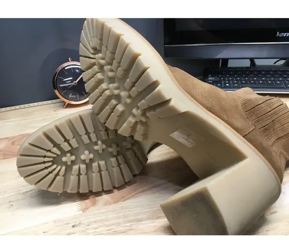 Dolce Vita Caster H2O Boots Womens 10 Brwon Suede Zip Stacked Heel Ankle Boots Brown