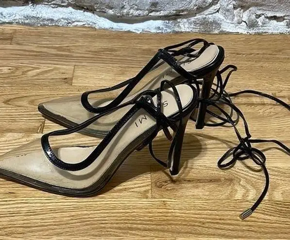 Simmi London Sophisticated Black and Tan Stiletto Heels