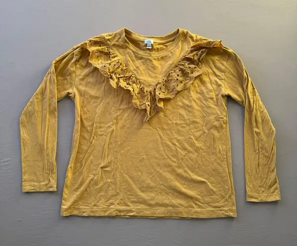 River Island Bohemian Ruffled Long Sleeve Tee