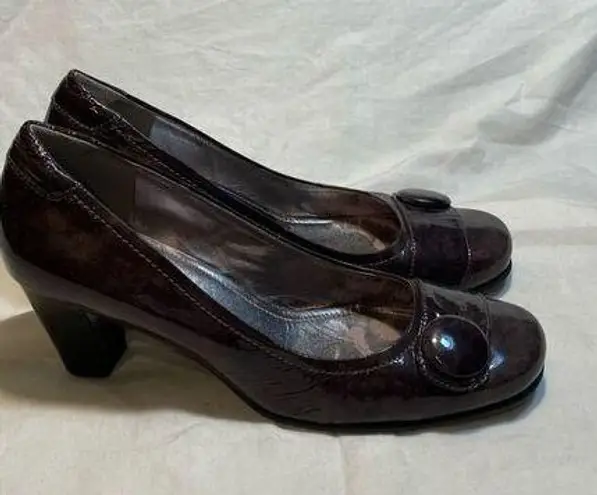 Ecco  Brown Marbled Heels Size 40