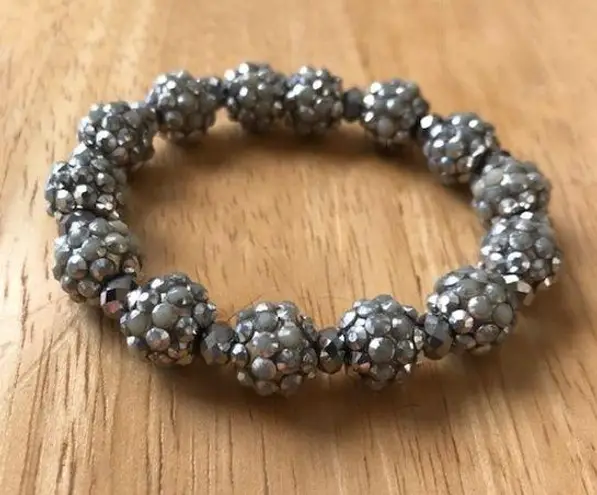 Metallic Silver Color bracelet Retro Disco Trendy