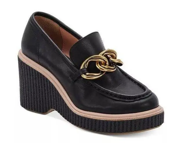 Dolce Vita Brenan Slip On Loafer Pumps, Black Size 8.5M in Original Box