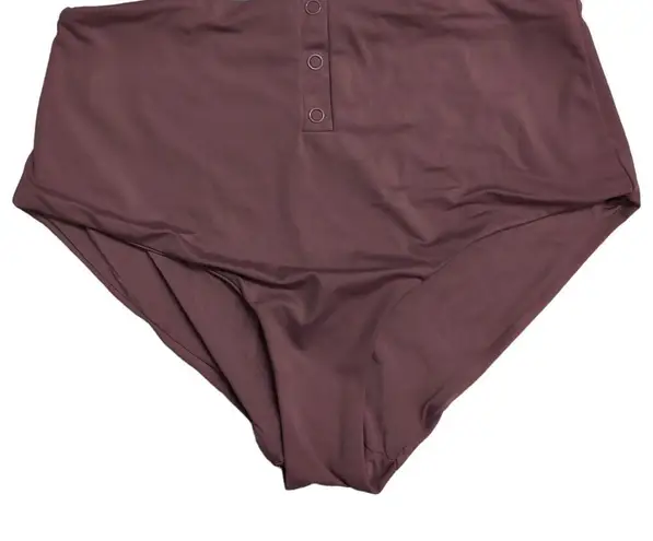 ANDIE The Snap Bottom Eco Nylon Cactus Flower Swimwear Bathing Suit Size S New