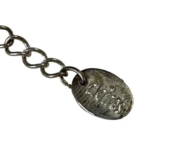 Claires Silver Tone Necklace with Rhinestones Faux Pearl Accents u Adjustable Le