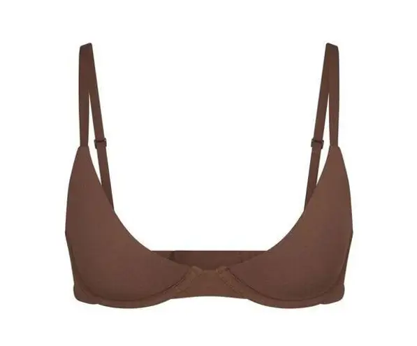 SKIMS Fits Everybody Scoop Plunge Bra Jasper 40DD