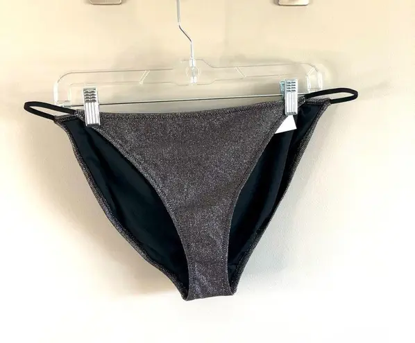 Topshop  | Gray Metallic Tanga Bikini Bottom