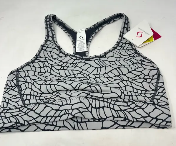 Moving Comfort Switch it up Racer sports bra in Sterling Woven size L Large NWT