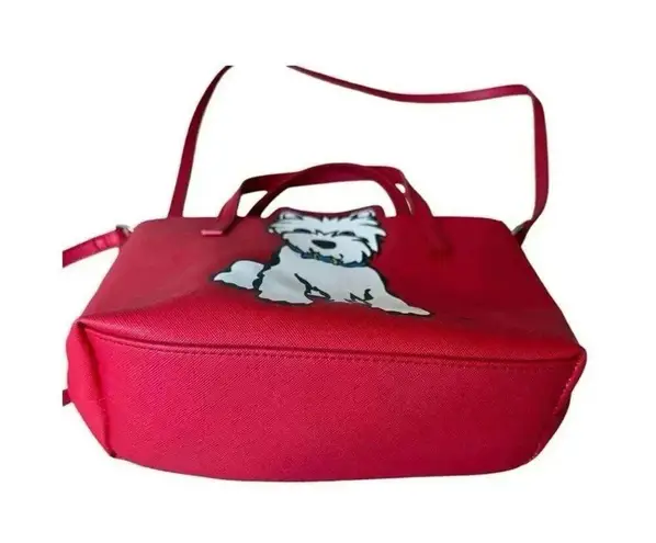 MARC TETRO Westie Dog Mini Tote Everyday Crossbody Versatile Red Bag
