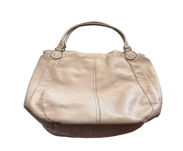 Tignanello Womens Leather Cream Tote Handbag SKU CS8032/J622364 Size L