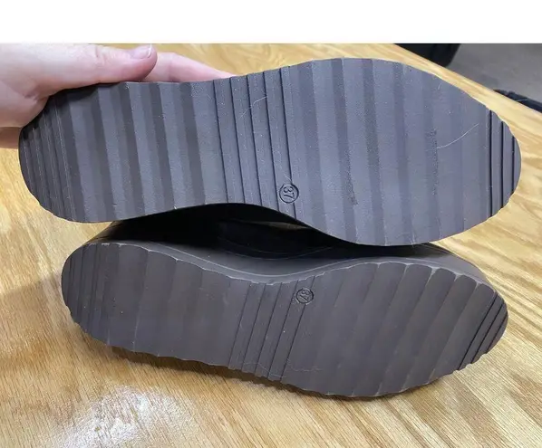 Silent D Nilly Women's 37 Brown Suede Front Zip Round Toe Ankle Platform Booties Size 7