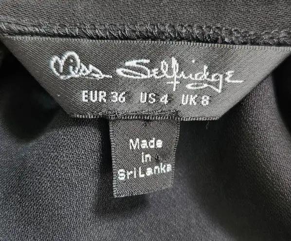 Miss Selfridge Black Sleeveless Jumpsuit Size 4 Simple Black Jumpsuit