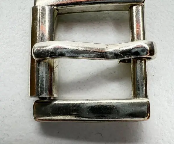 Small Silver Tone Simple Basic Roller Belt Buckle thumbnail 4