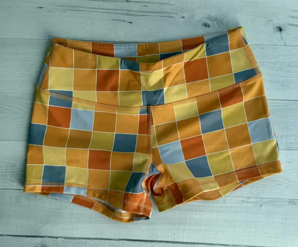 Savage Barbell Disco Booty Shorts 2.5” Size S Orange