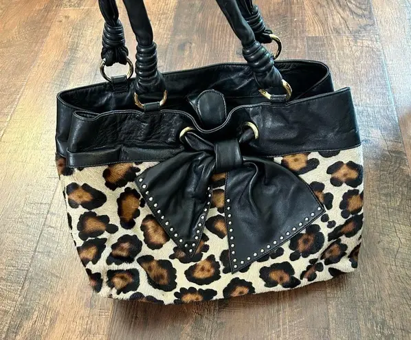 PAOLO MASI leopard print calf hair & leather bag, made in Italy, NWOT Multiple