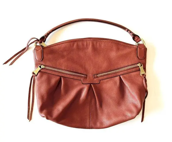 Aimee Kestenberg Pebbled Clay Leather Slouchy Hobo Bag