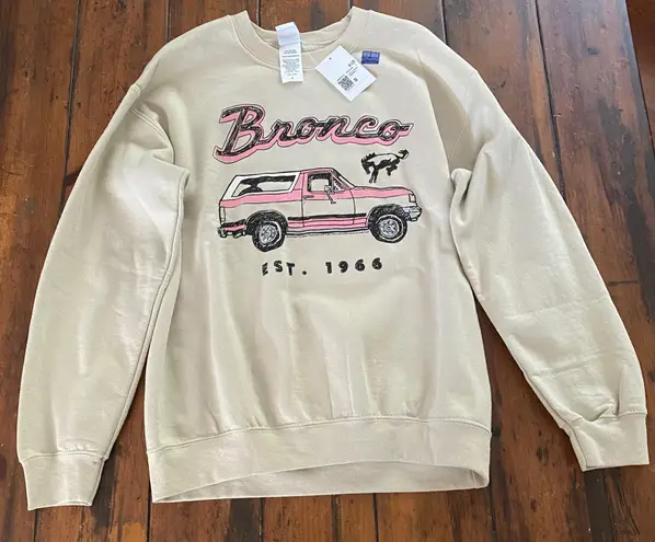 Junk Food  Tees Bronco Sweatshirt, Size S, NWT