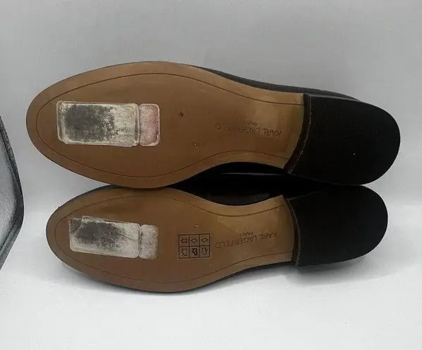 Karl Lagerfeld Cabana brown leather loafers Women’s size 6