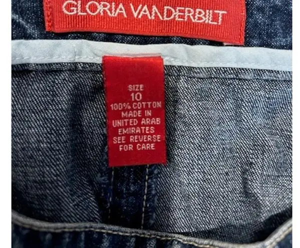 Gloria Vanderbilt Denim Vintage Cottage Prairie Utility Midi Skirt Women's 10