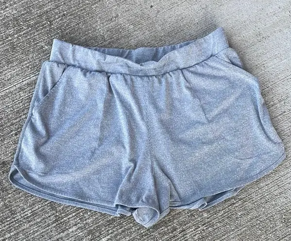 Nike  Women's Gray Sweatshirt Shorts Pajamas Workout Loungewear Size 1X Dri-Fit