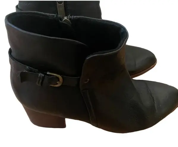 Isola Black leather  booties size 8‎ women's - Image 1