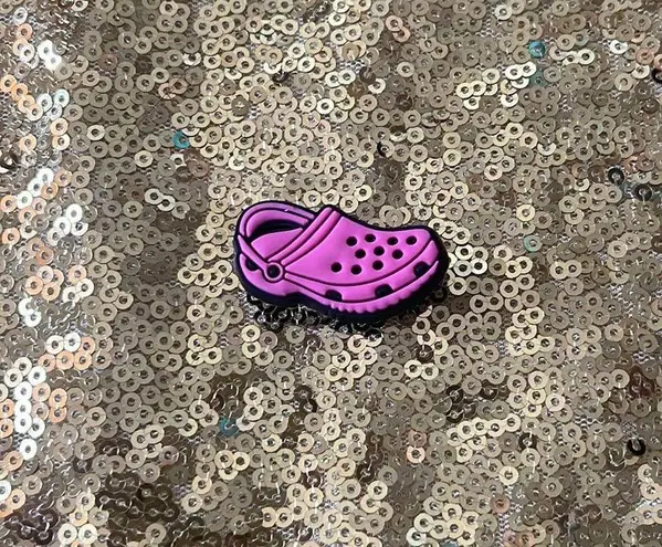 Croc Charm, Hot pink Croc - Image 1