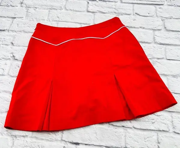 IZOD  XFG Golf Pleated A-Line Mini Skort w/ Built in Short Size 2‎ Red Athletic