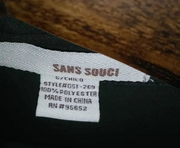 Sans Souci S Grunge Sleeveless Black White Stars Long Top