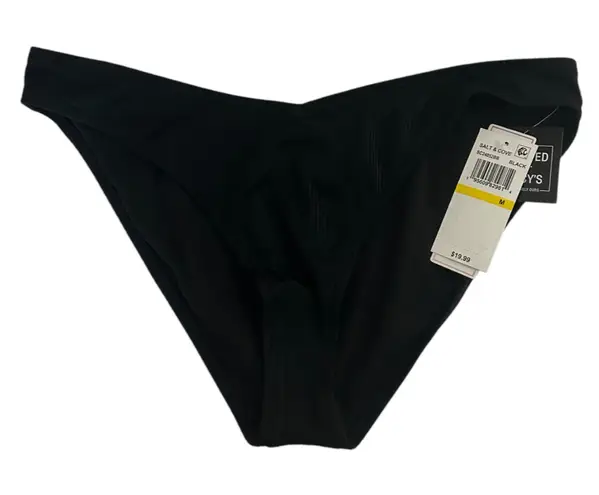 Salt + Cove Juniors Ribbed Hipster Bikini Bottom Black Size undefined