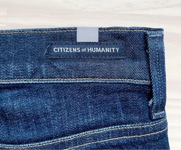 Citizens of Humanity  Fleetwood Crop High Rise Flare Jeans in Dark Wash, Sz 24