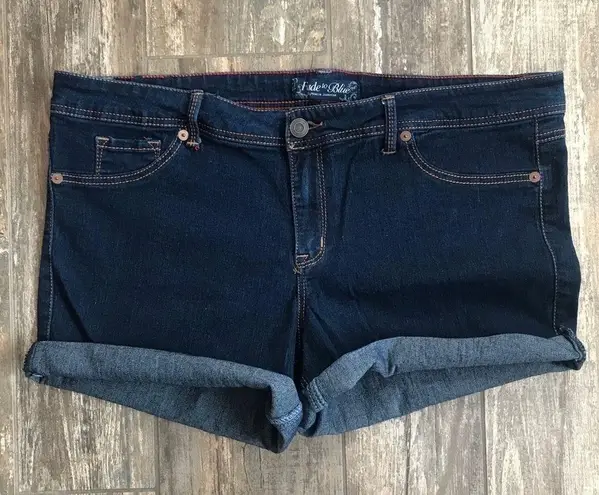 FADE to Blue stretch denim cut offs plus size 22W