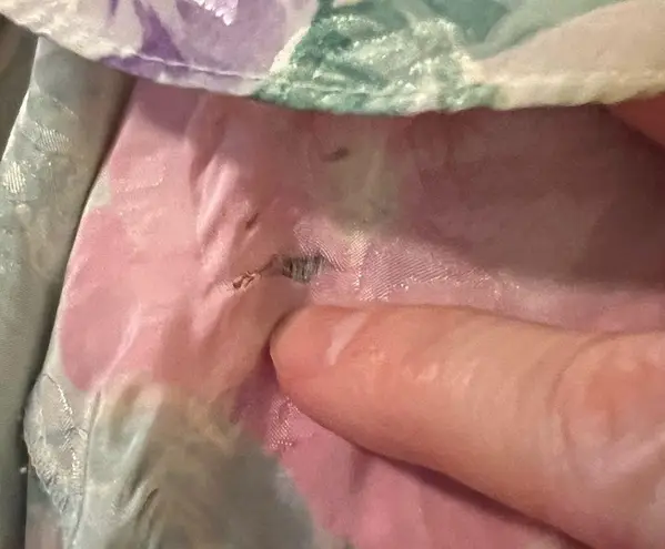 Mary McFadden Floral Nightgown Dress Vintage Side Slit Medium FLAWS Please Read