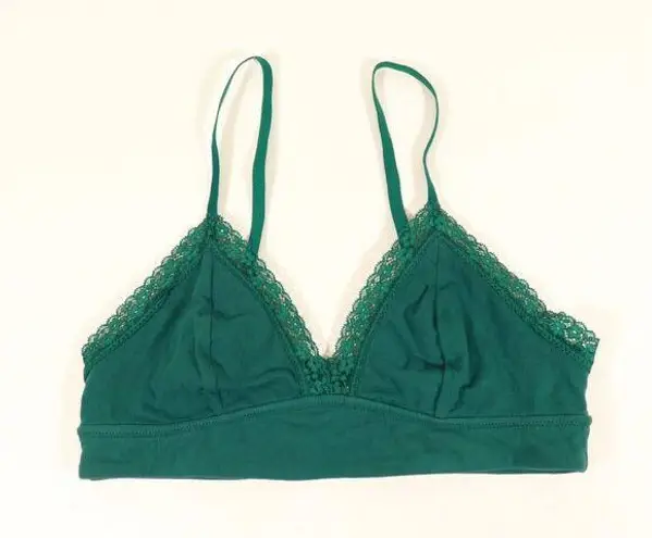 Jenni NWOT Intimates Junebug Green Lace Bralette Size Medium