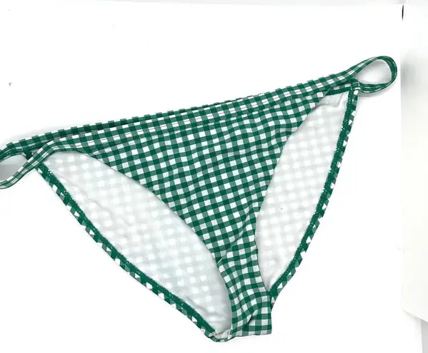 Topshop  Green Gingham Bikini Bottoms sz 8