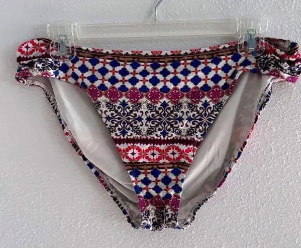 La Blanca Swim Botton Womens 12 Pink Purple Bikini Tropical Resort Beach Coastal