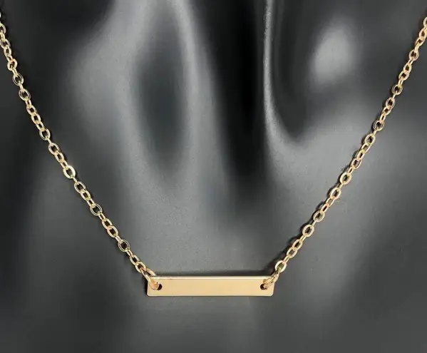 The Bar Gold Simple Necklace