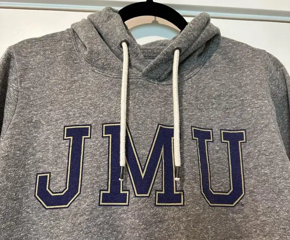 JMU Triblend Sweats League Hoodie Gray Size M