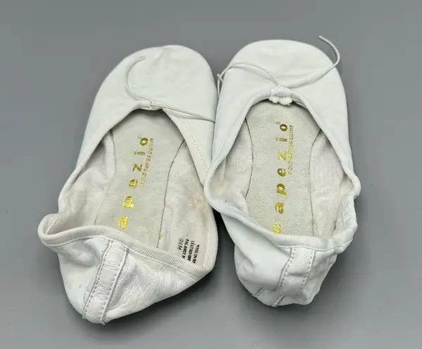 Capezio Gold Series Ballet White Leather Upper & Sole Split Sole Women’s 9 ½ M Size 9.5