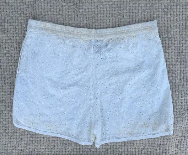Rag and Bone NEW  APRIL WOMENS LACE SHORTS OFF White Eyelet Shorts LARGE