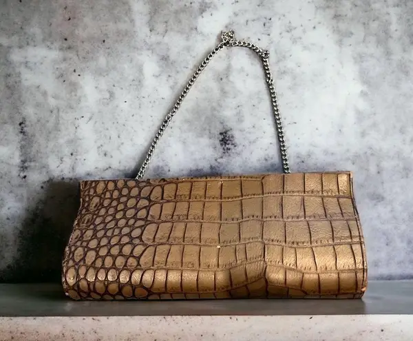 Banana Republic  crocodile clutch